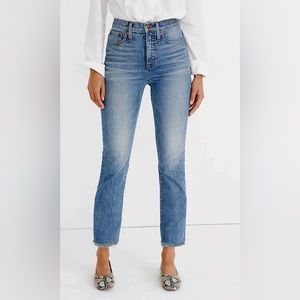 Madewell The Perfect Vintage High-Rise Raw Hem Jean 30”